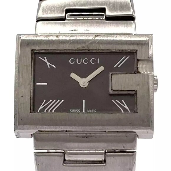 Auth GUCCI - 100L 10091675 Silver Women's Wrist Watch - Picture 6 of 6